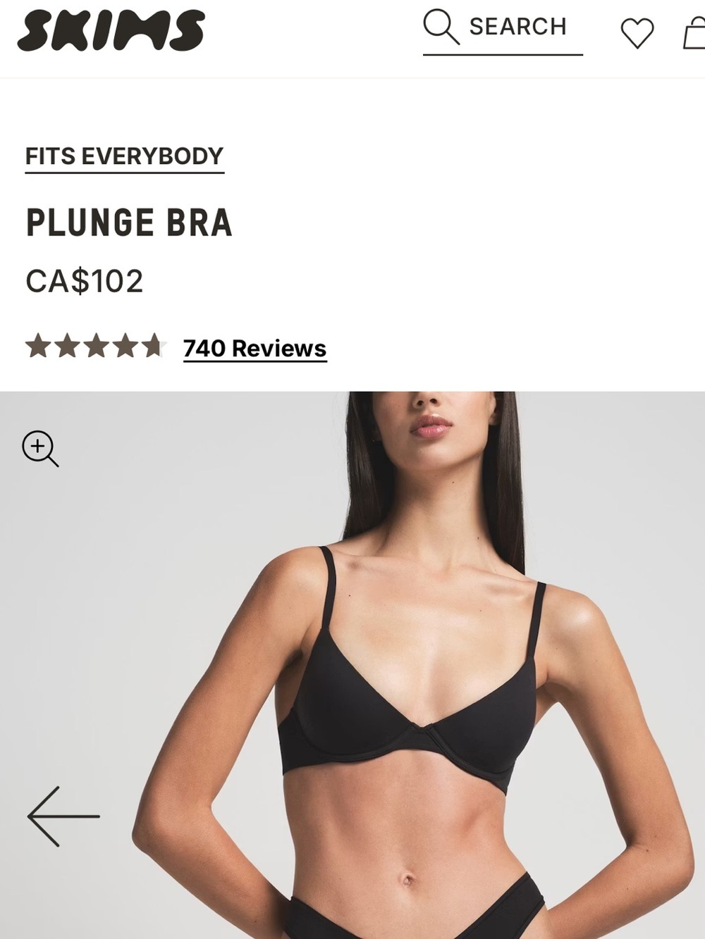 SKIMS Plunge Bra